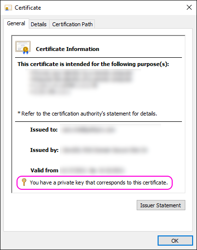 Certificate Properties