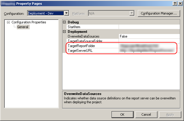 Project Properties Dialog